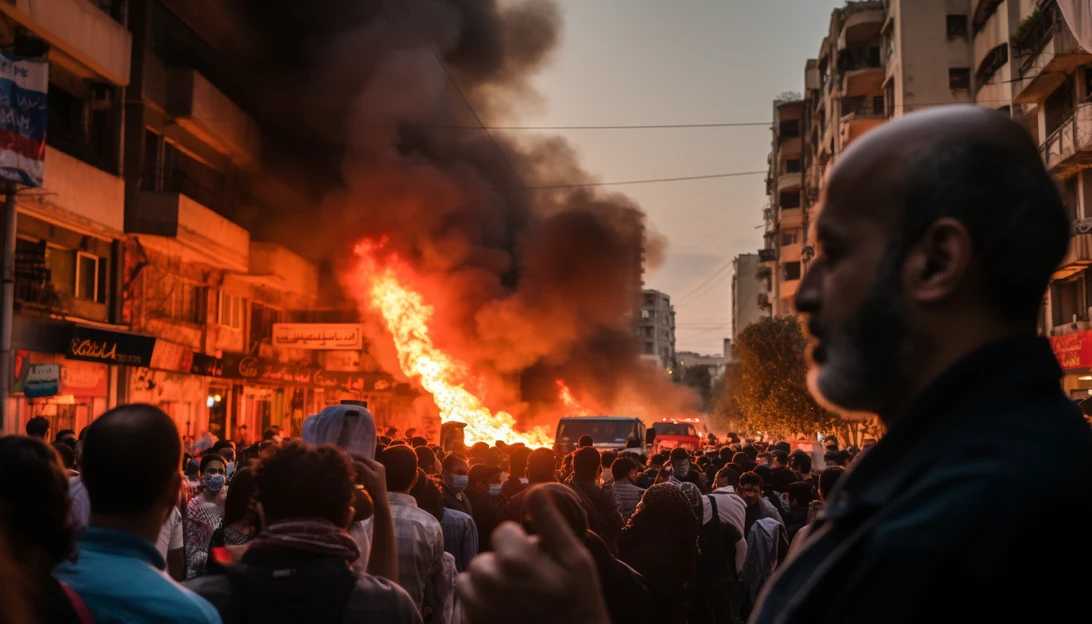 A photo of protesters demanding a cease-fire in the ongoing conflict between Israel and Hamas. [Taken with a Canon EOS R]