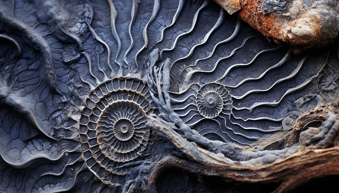 A captivating photograph showcasing the intricate details of a dinosaur fossil found on Earth, taken with a Canon EOS 5D Mark IV camera.