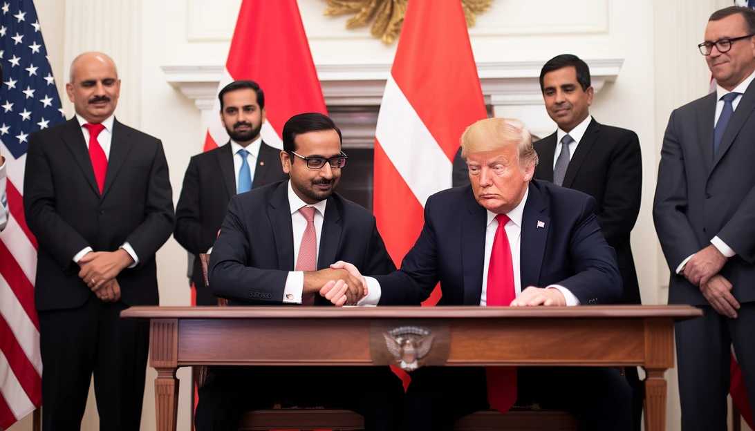 A group of diplomats from the UAE and Bahrain participating in the signing ceremony of the Abraham Accords at the White House, taken with a Canon EOS R.