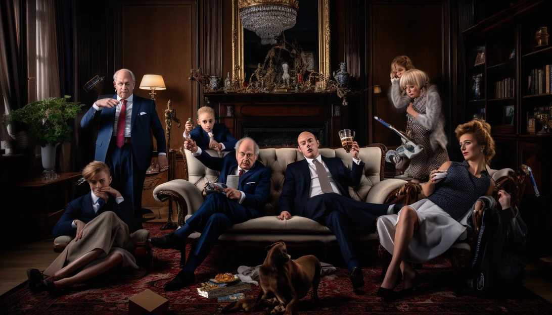 An image of the British royal family gathered together, reflecting the tensions and complexities explored in 'Endgame,' captured with a Nikon Z7 II.
