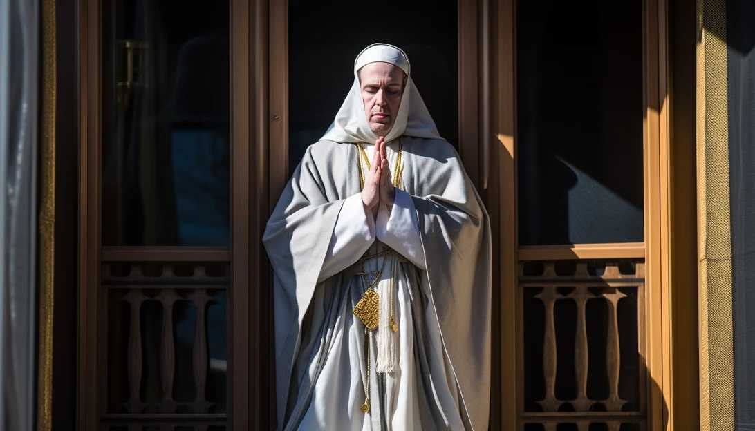 Pope Francis leading the midday Angelus prayer from his residence. Photo taken with Sony Alpha a7 III.