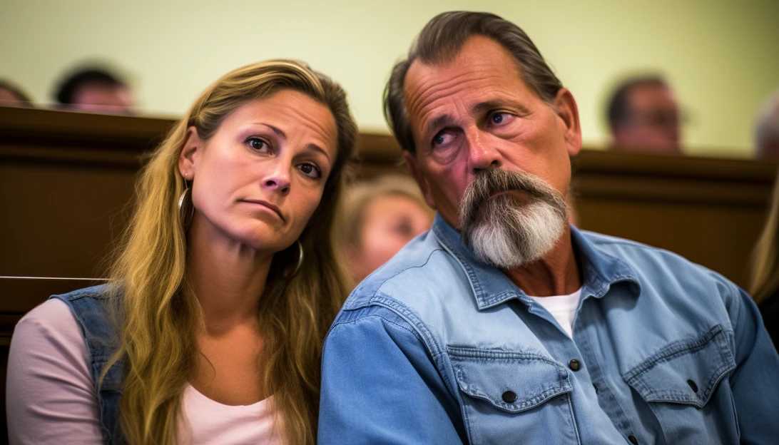 Gabby Petito's parents, Joseph Petito and Nichole Schmidt, seen in a Florida courtroom during a hearing in their lawsuit against the Laundrie family. (Taken with a Sony Alpha a7 III)