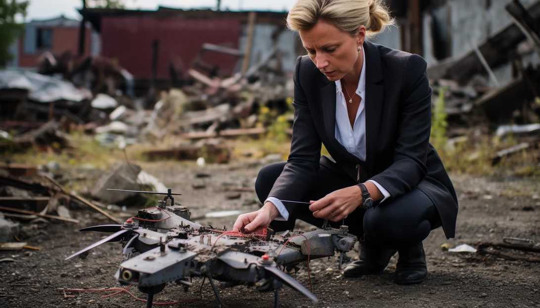Rebekah Koffler, president of Doctrine & Strategy Consulting, analyzing the impact of Ukrainian drone attacks, taken with a Nikon D850.
