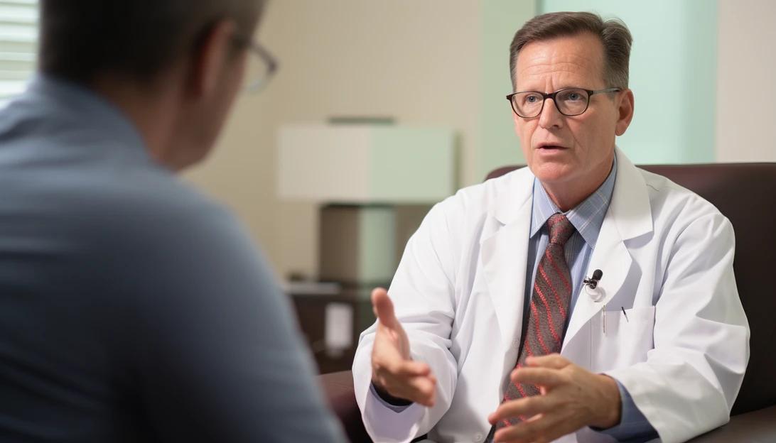 A photo of Dr. Michael Zinner, CEO and executive medical director at Miami Cancer Institute, discussing the historical progression of cancer care. Taken with a Canon EOS 5D Mark IV.