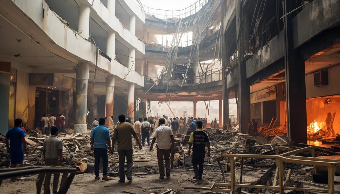 A photo of the RJ Mall in Karachi, where the devastating fire took place. (Taken with Canon EOS 5D Mark IV)