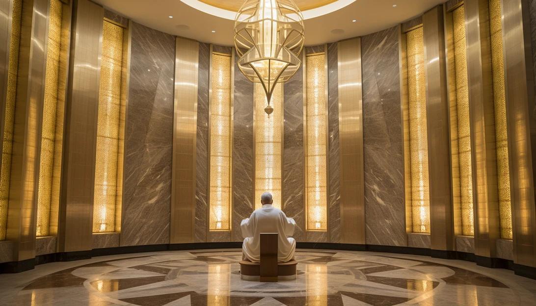 Pope Francis giving blessings from the Vatican hotel chapel, captured with a Nikon D850 camera.