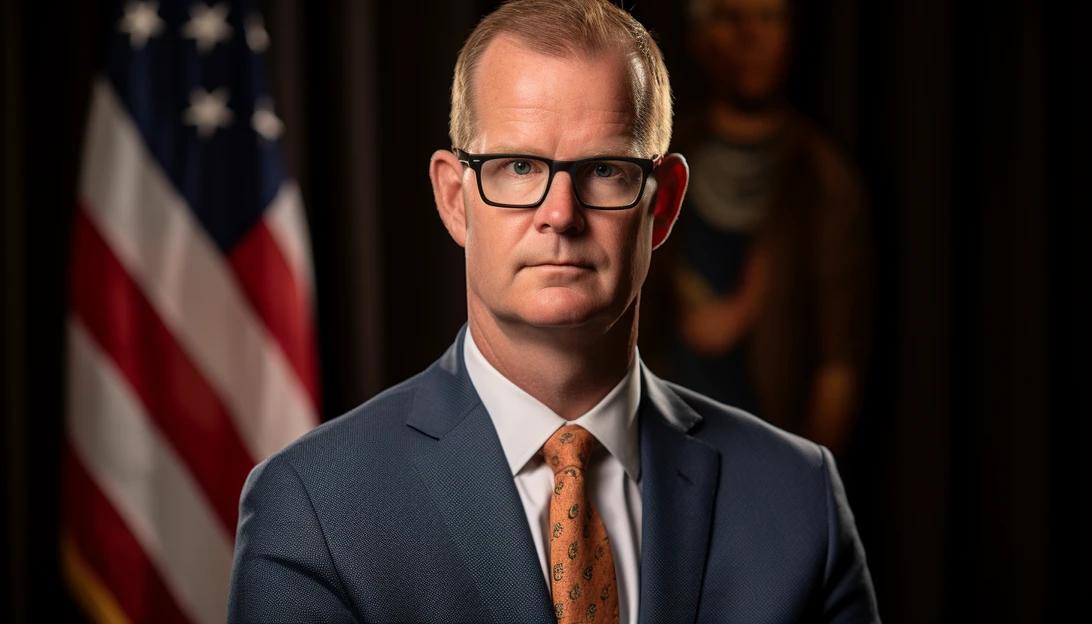 A photo of Arkansas Attorney General Tim Griffin, taken with a Nikon D850.