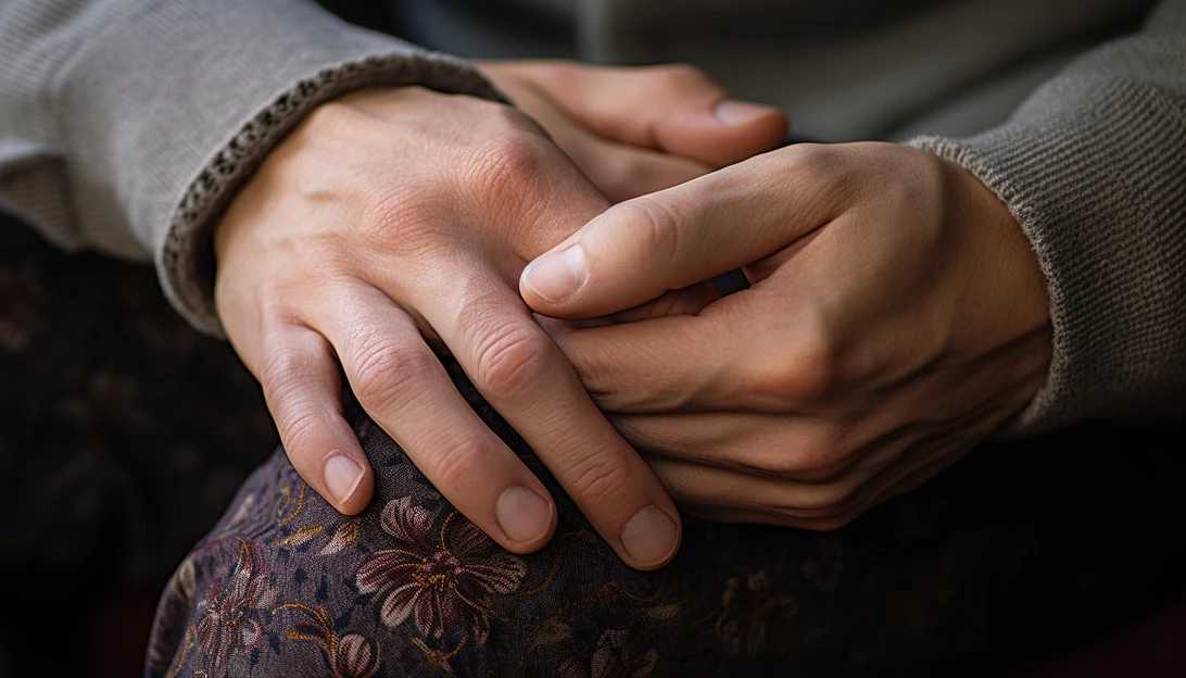 A close-up shot of hands intertwined, representing the importance of compassion and human connection in dealing with mental illness. (Taken with Sony Alpha a7 III)