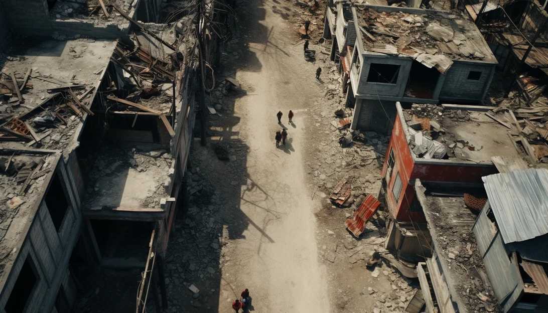An aerial shot of the Gaza Strip, highlighting the confined environment in which the residents are trapped. This image showcases the impact of the ongoing conflict on the region. (Taken with a DJI Phantom 4 Pro)