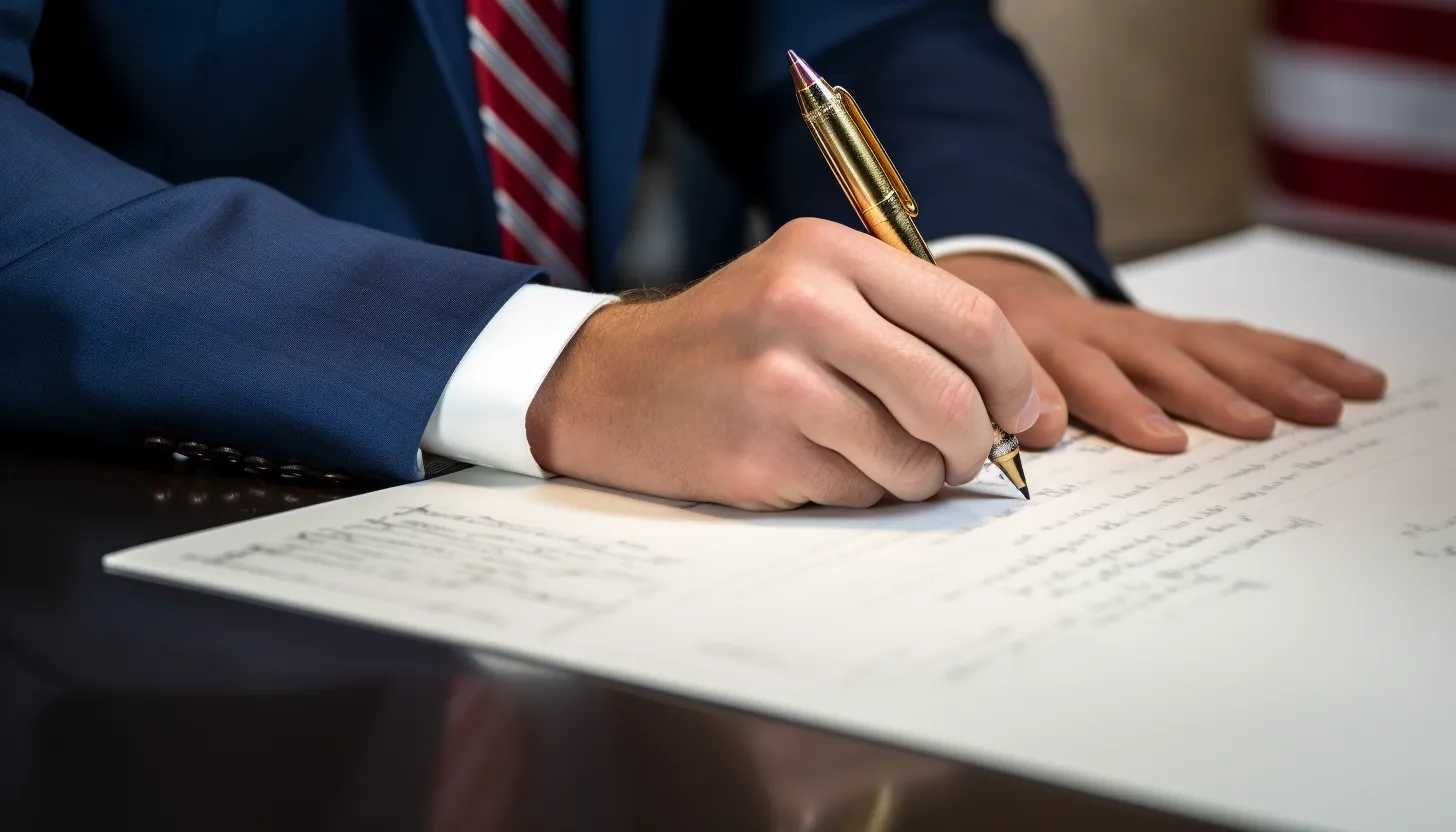 A close-up shot of a student's hand writing an essay about good citizenship on a school desk, taken with Nikon D850