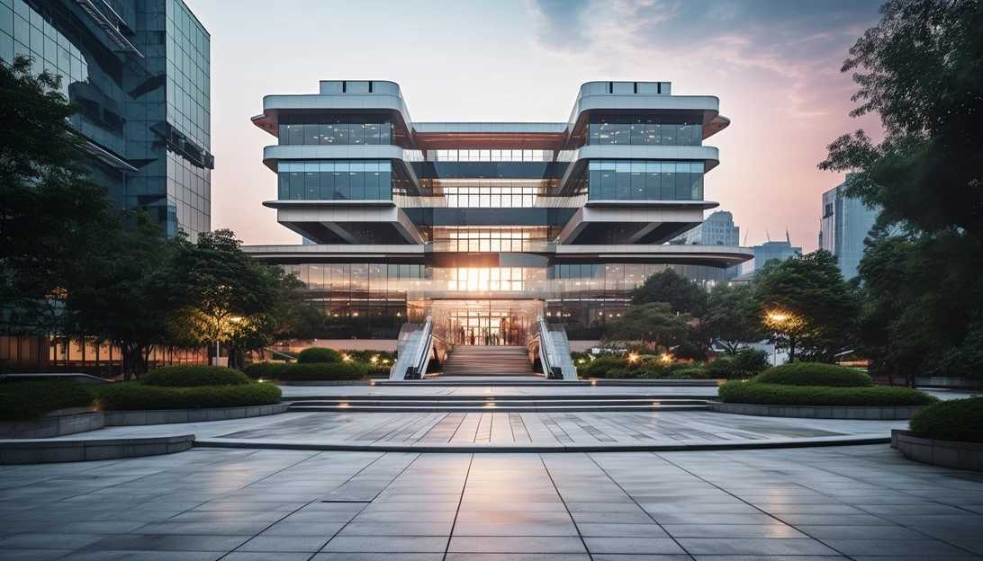 An image of the Beijing Genomics Institute (BGI) headquarters in Shenzhen, China taken with a Nikon D850