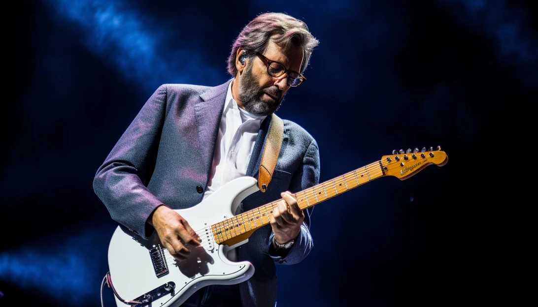 Eric Clapton performing during a concert - Taken with Canon EOS 5D Mark IV