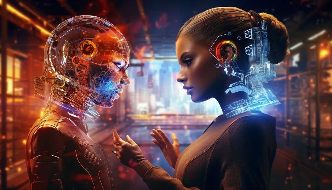A futuristic illustration depicting the integration of AI technology.