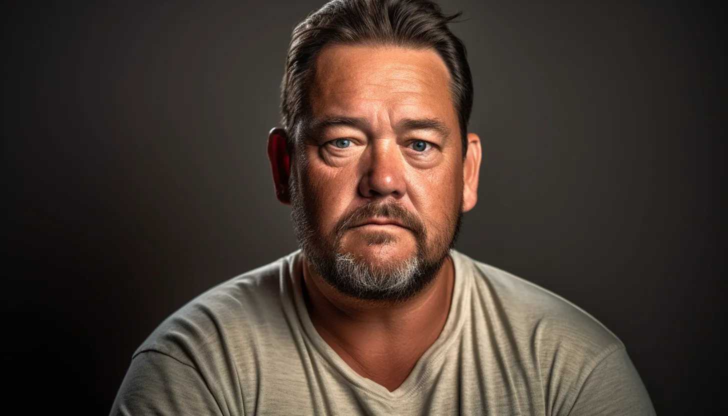 An image of Jon Gosselin, ideally looking serious or contemplative, symbolizing his distress over the familial situation. Taken with Canon EOS R5.