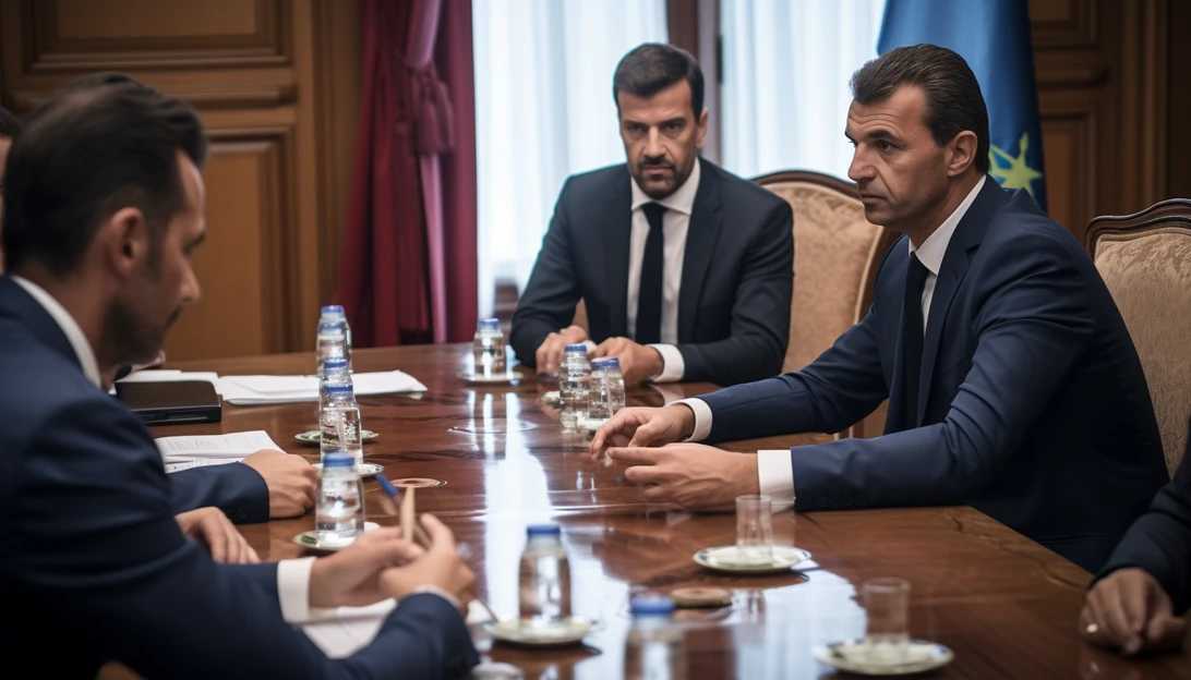 Bulgaria's Prime Minister meeting with representatives from Gazprom to discuss the implications of the transit tax on Russian natural gas. (Taken with Sony Alpha a7 III)