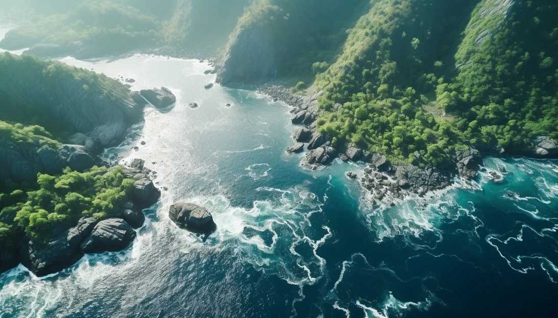 Aerial shot of Dominica's stunning coastline, showcasing the vast marine habitat being protected for endangered sperm whales. (Taken with a DJI Phantom 4 Pro drone)