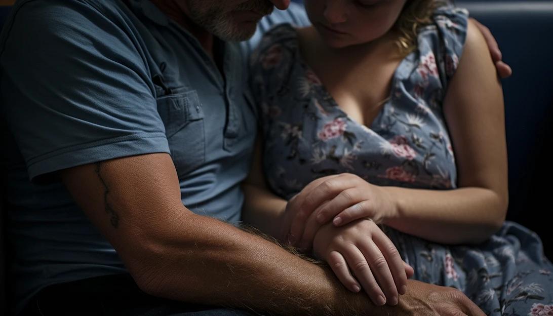 An emotional image of Indi Gregory's parents, Dean Gregory and Claire Staniforth, holding their baby's hand in the hospital. (Photo taken with Nikon D850)