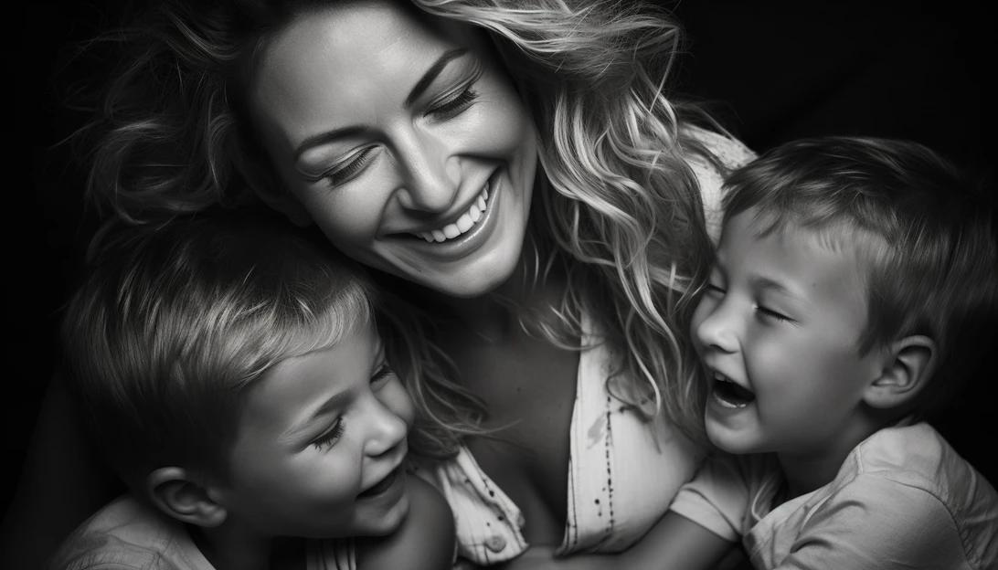 Alexa PenaVega with her children, taken with a Canon EOS 5D Mark IV.