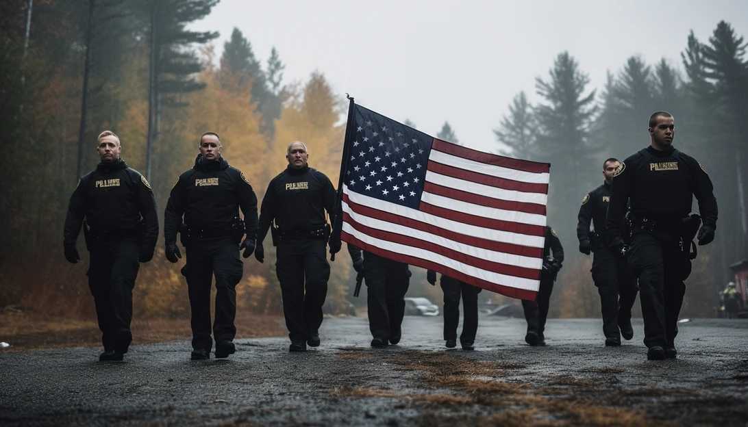 Law enforcement officers participate in a specialized training session focused on Maine's 'Yellow Flag' law. The image, captured with a Canon EOS R, showcases their dedication to protecting public safety.
