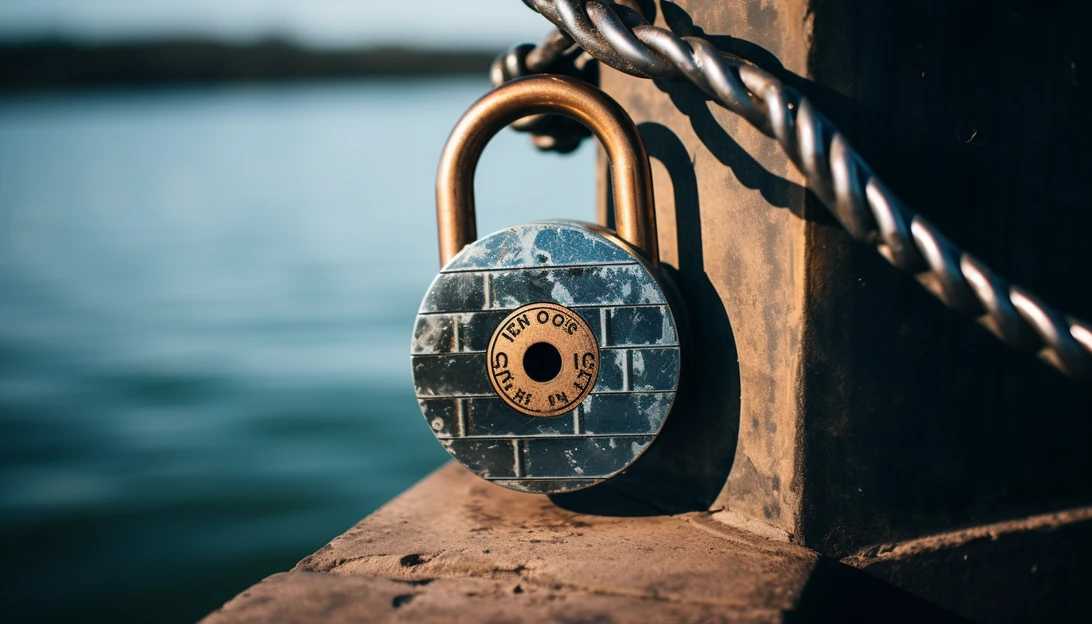 A close-up of a lock symbolizing encryption and the importance of protecting sensitive information. (Taken with Sony Alpha a7 III)