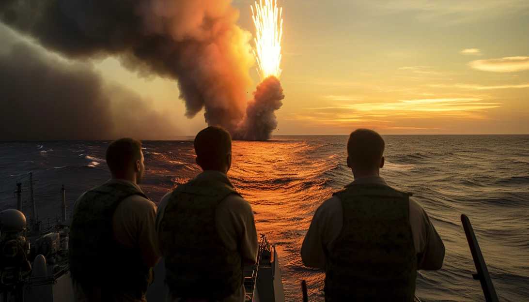 USS Carney sailors directing the SM-2 surface-to-air missiles towards an incoming threat, taken with a Canon EOS 5D Mark IV camera