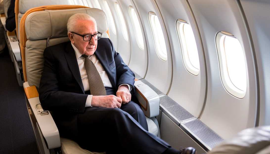 Henry Kissinger engaged in shuttle diplomacy during his quest for Middle East peace. Photo taken with Canon EOS R.