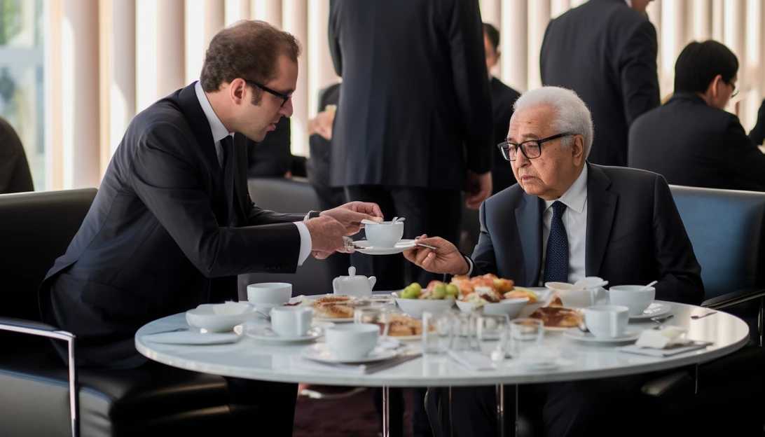 Henry Kissinger meeting with Chinese officials to restore ties between the United States and China. Photo taken with Sony Alpha A7 III.
