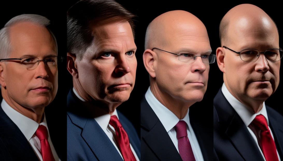 A photo showing GOP senators Marco Rubio, JD Vance, Rick Scott, Tommy Tuberville, and Mike Braun together, demanding a travel ban on China. (Taken with a Canon EOS 5D Mark IV)
