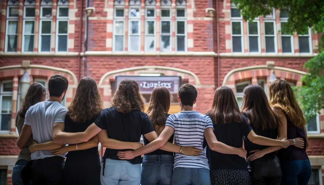A group of Jewish students at the University of Pennsylvania gather together in support, showcasing their resilience and unity. [taken with Nikon D850]
