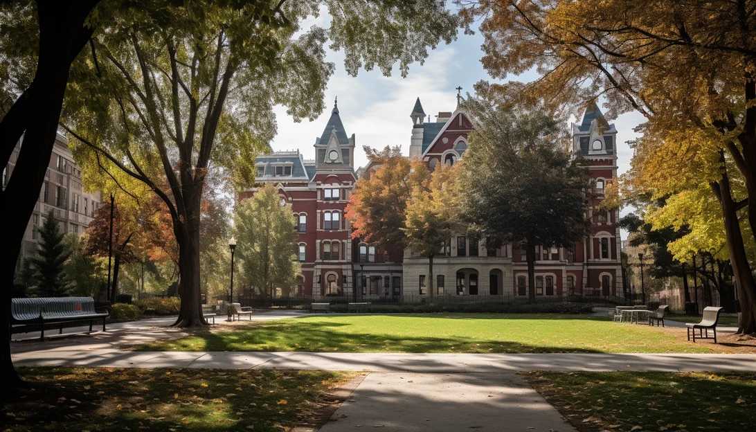 An image capturing the University of Pennsylvania campus, showcasing the institution where Liz Magill served as President. Taken with a Nikon D850.