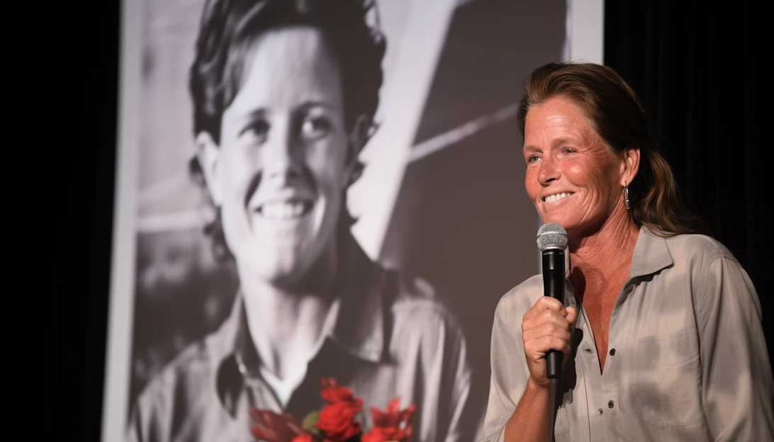 Ali MacGraw honoring Ryan O'Neal's memory at the 50th anniversary celebration of 'Love Story', snapped with a Sony A7R III