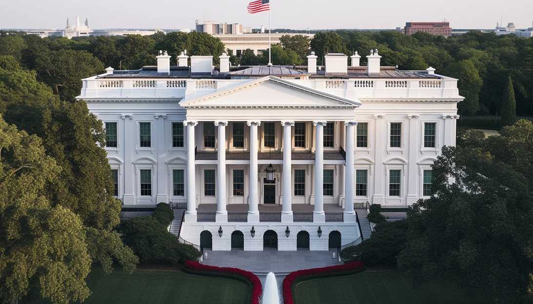 An aerial view of the White House, the center of American democracy. [taken with DJI Phantom 4 Pro]