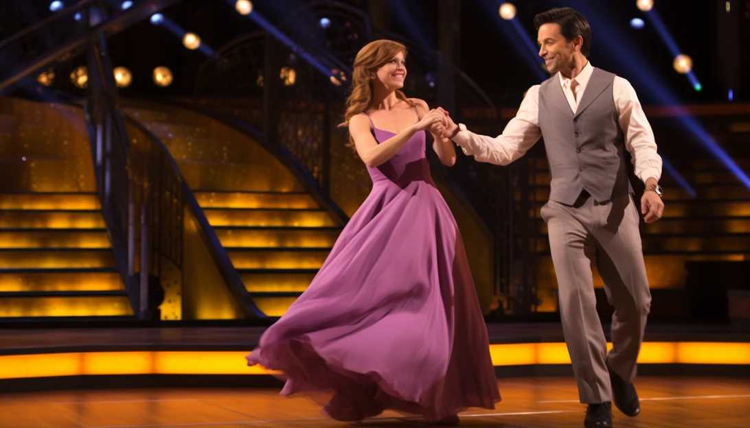 Alyson Hannigan and her dance partner Sasha Farber in a captivating performance during the 'Dancing with the Stars' finale.