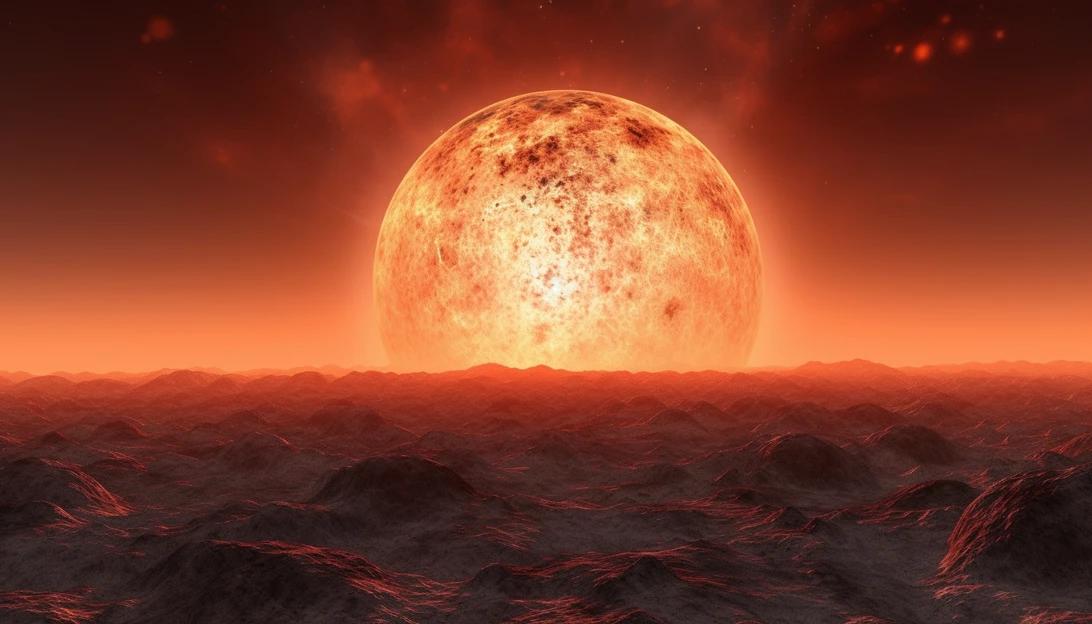 An artist's impression of Mercury, the scorching hot planet closest to the sun, taken with a Canon EOS R.