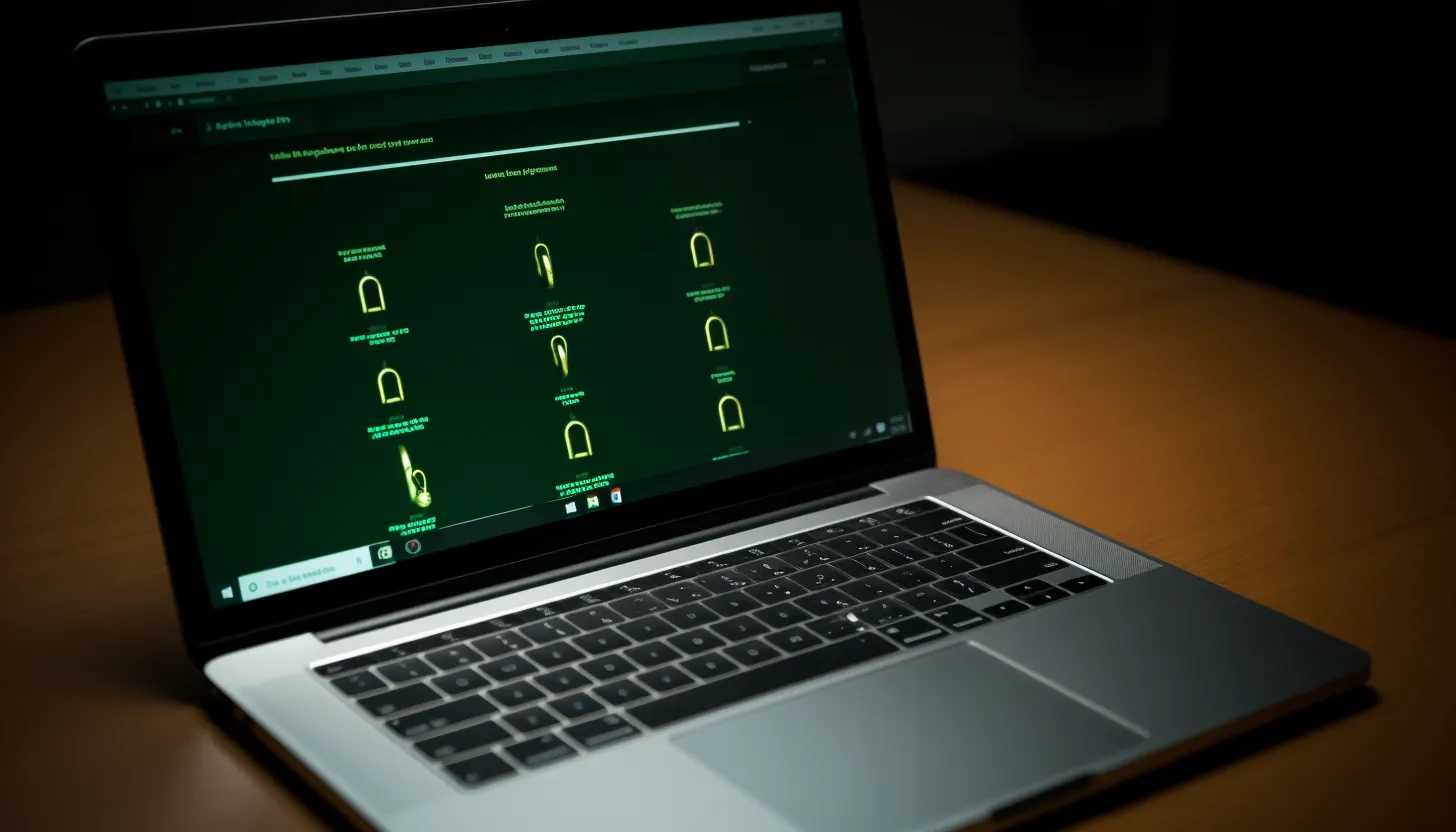 A picture of a computer screen showing a 'password strength' checker with green indication, taken with Nikon D850. Illustrates the importance of strong and unique passwords in the cybersecurity context.