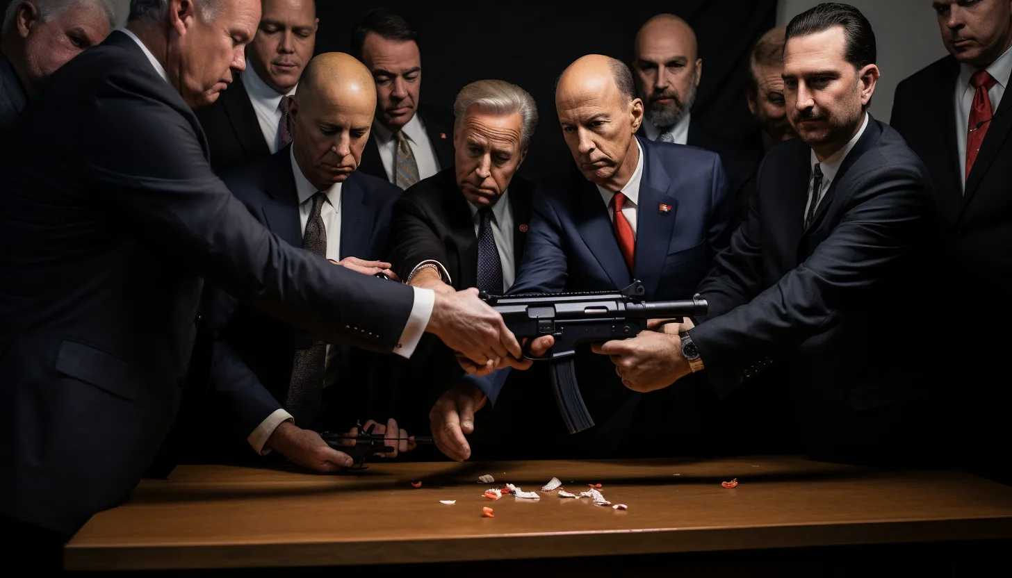 An image of President Joe Biden signing the gun control bill last year, surrounded by lawmakers and activists. Captured with a Nikon D850.