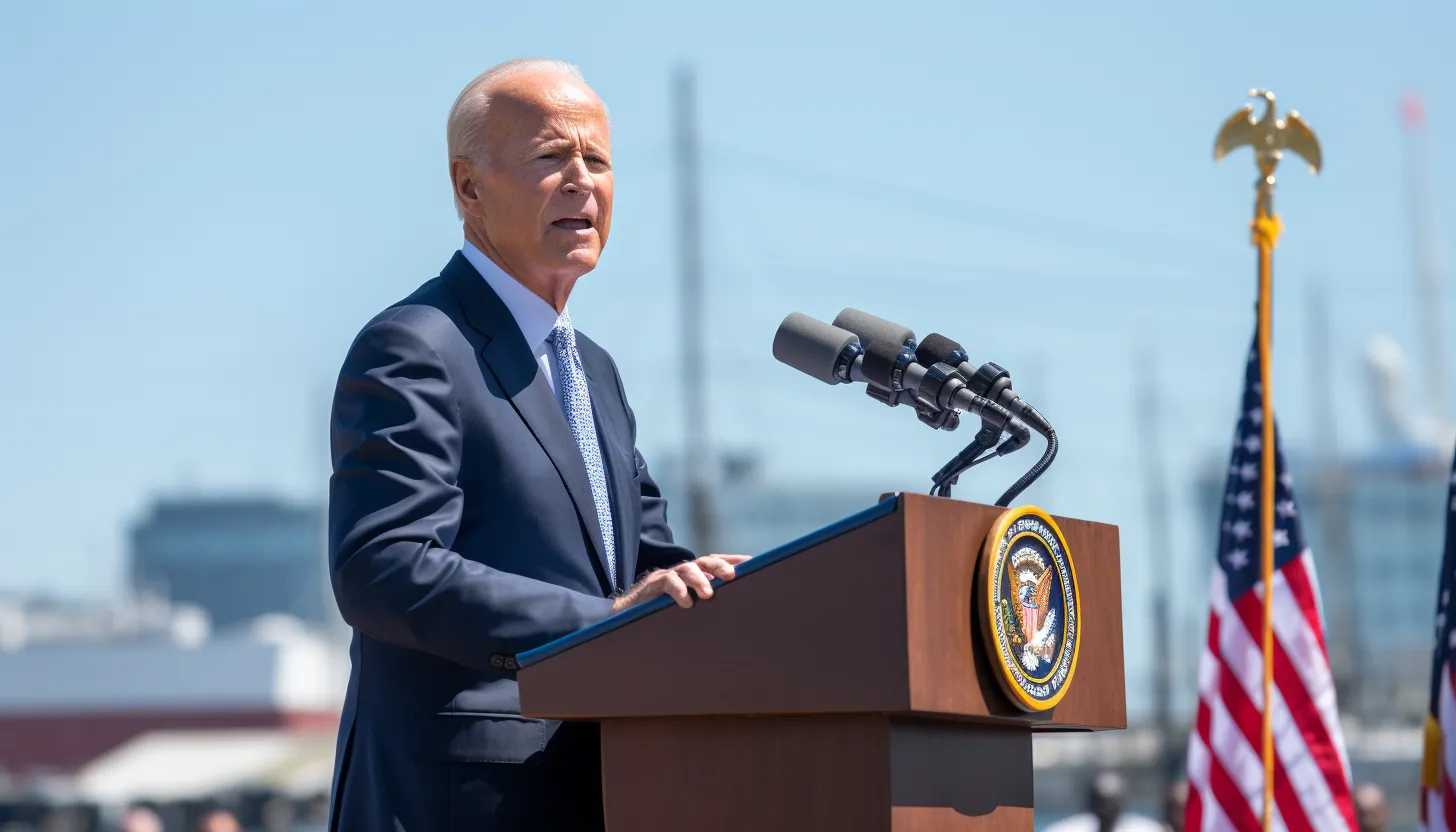 President Biden delivering a speech in Philadelphia on Labor Day, promoting his 'Bidenomics'. (taken with Nikon D850)