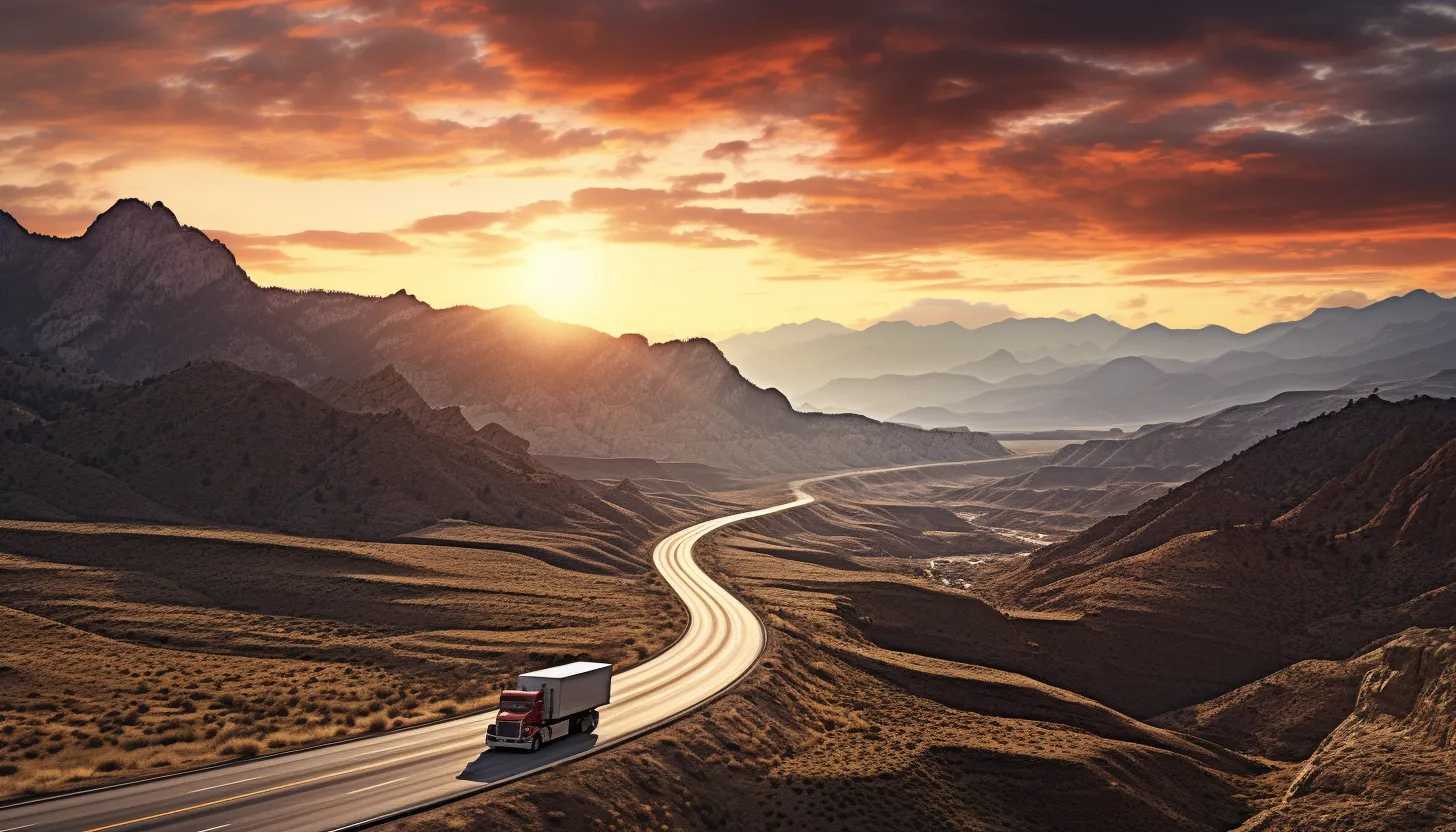 An image capturing the vast landscapes that Tim Dean has traversed during his 35-year career as a truck driver. (Taken with Nikon D850)