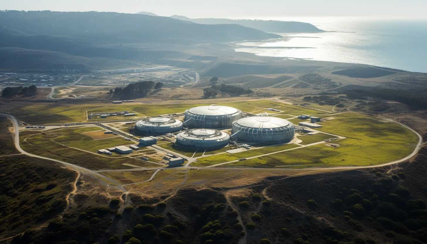An aerial view of Vandenberg Space Force Base showcasing the launch site where the unarmed intercontinental ballistic missile was tested. (Taken with a DJI Phantom 4 Pro)