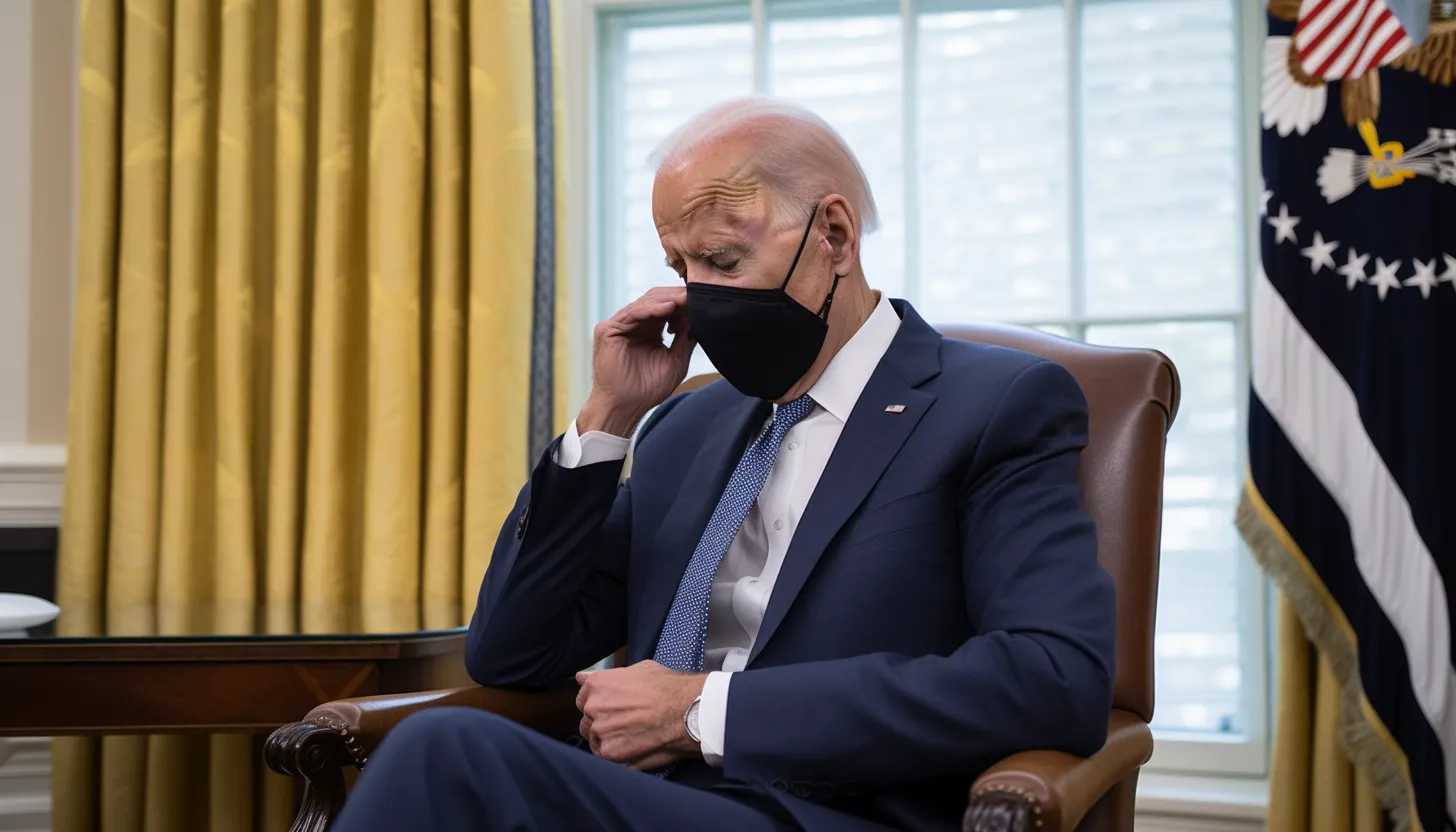 A snapshot of President Biden in the Oval Office, contemplating the challenges of border control, taken with a Sony Alpha A7 III