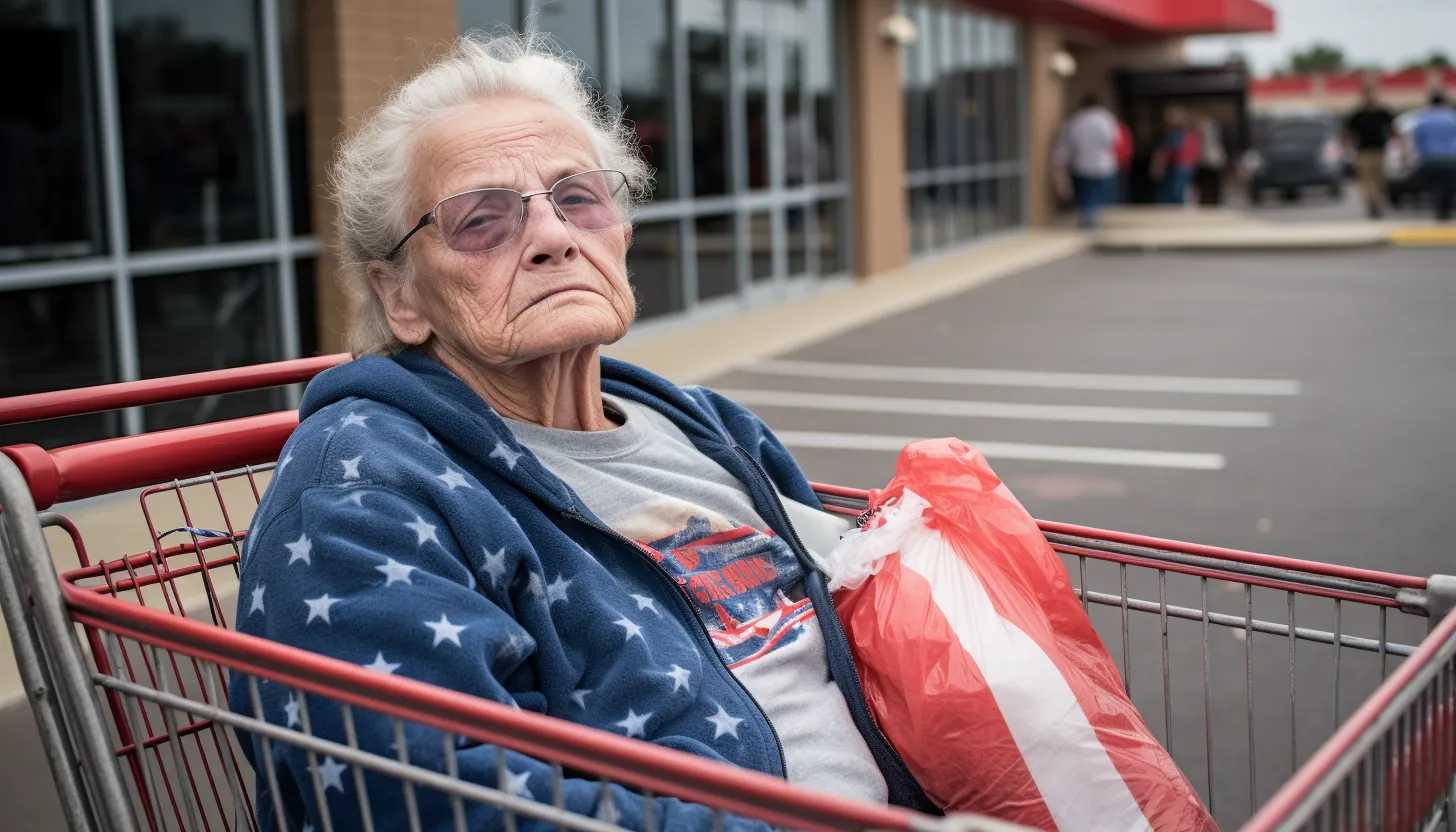 An image of a Texas voter, Cindy, expressing her dissatisfaction with rising prices, taken with a Nikon D850.