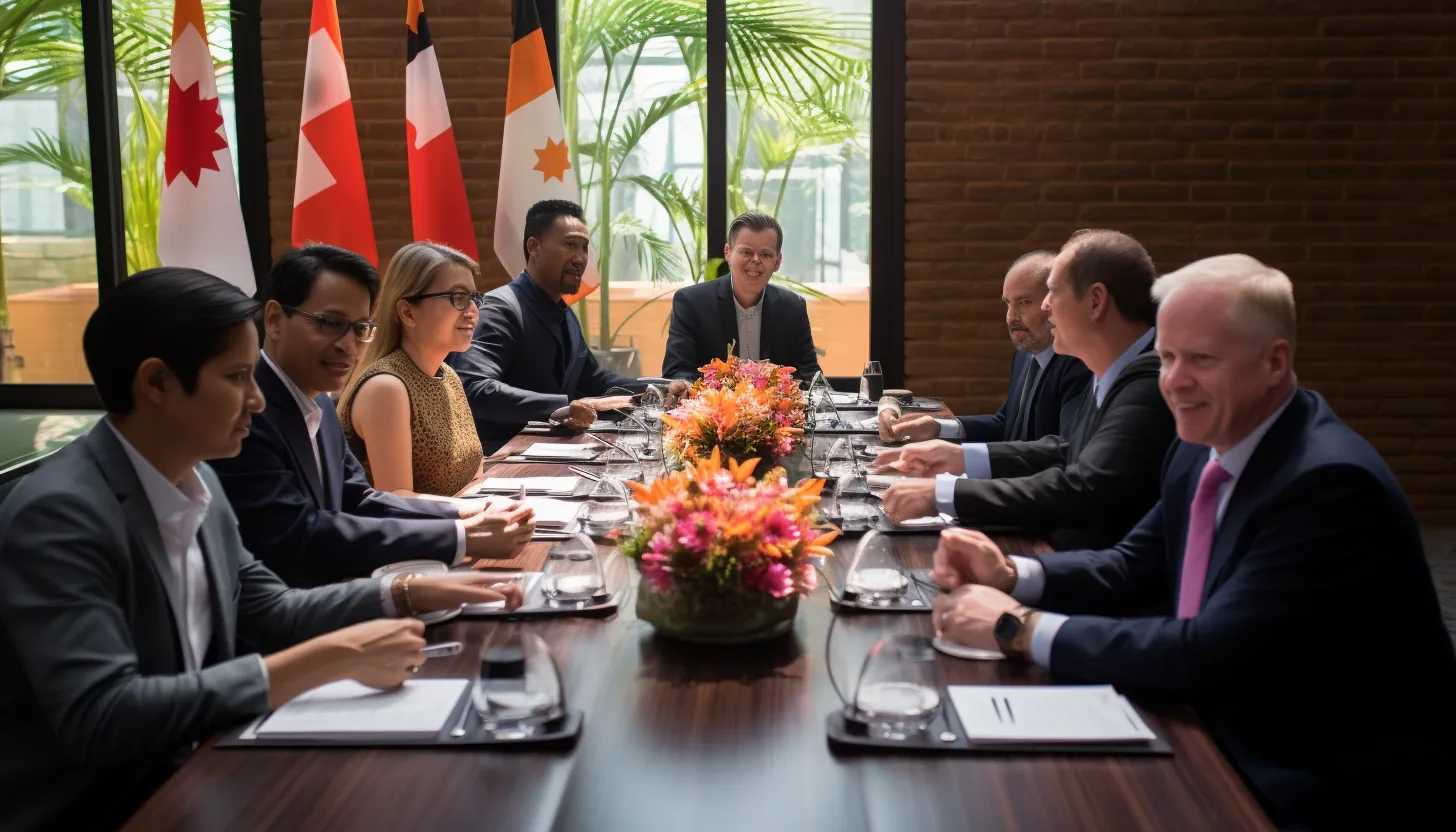 Leaders of Canada and ASEAN engaging in discussions on economic growth and the significance of upholding international trade standards. (Photo taken with Sony A7R IV)