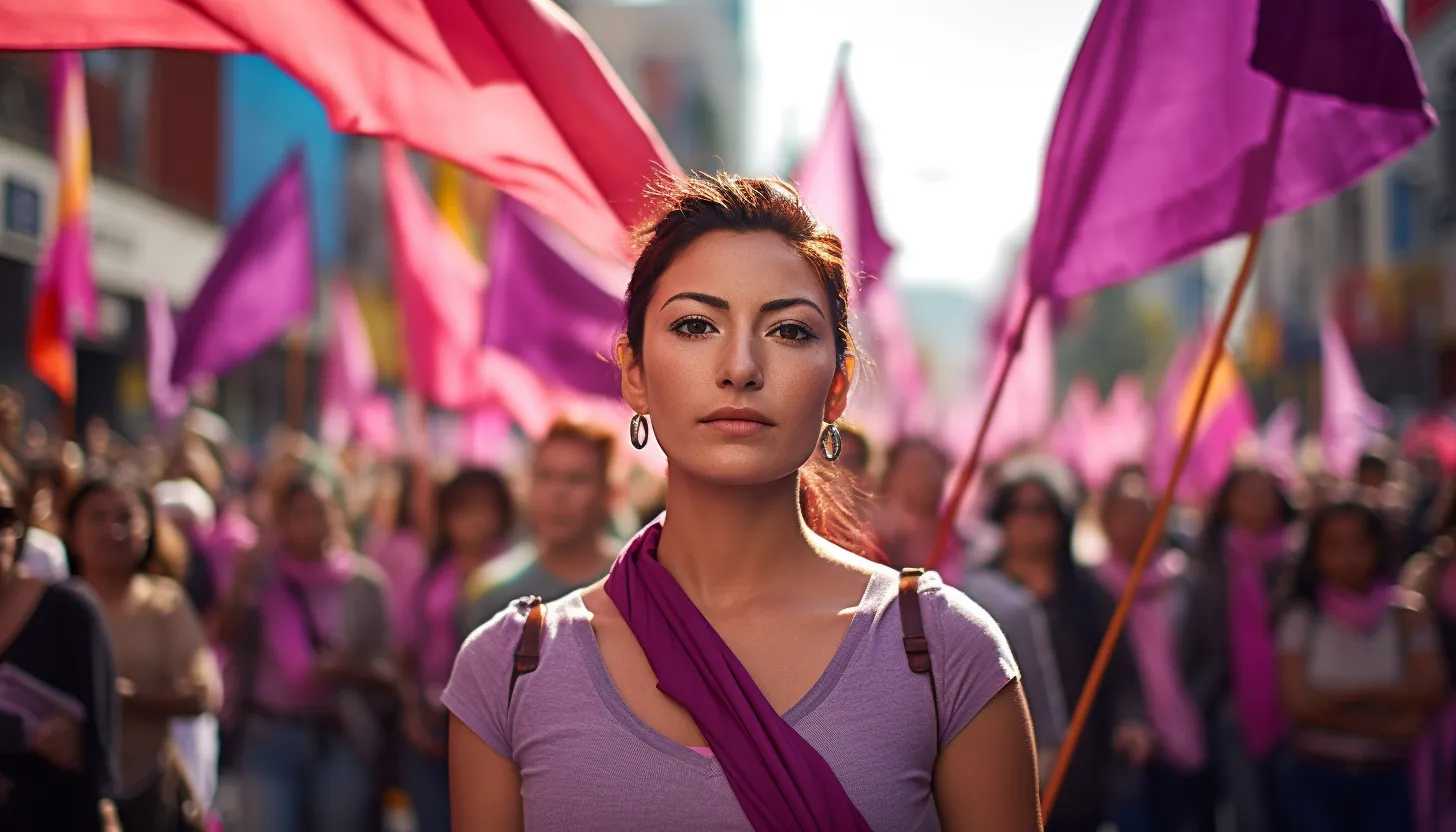 Protesters demanding gender equality and reproductive rights in Mexico. (Photo taken with Sony Alpha a7 III)
