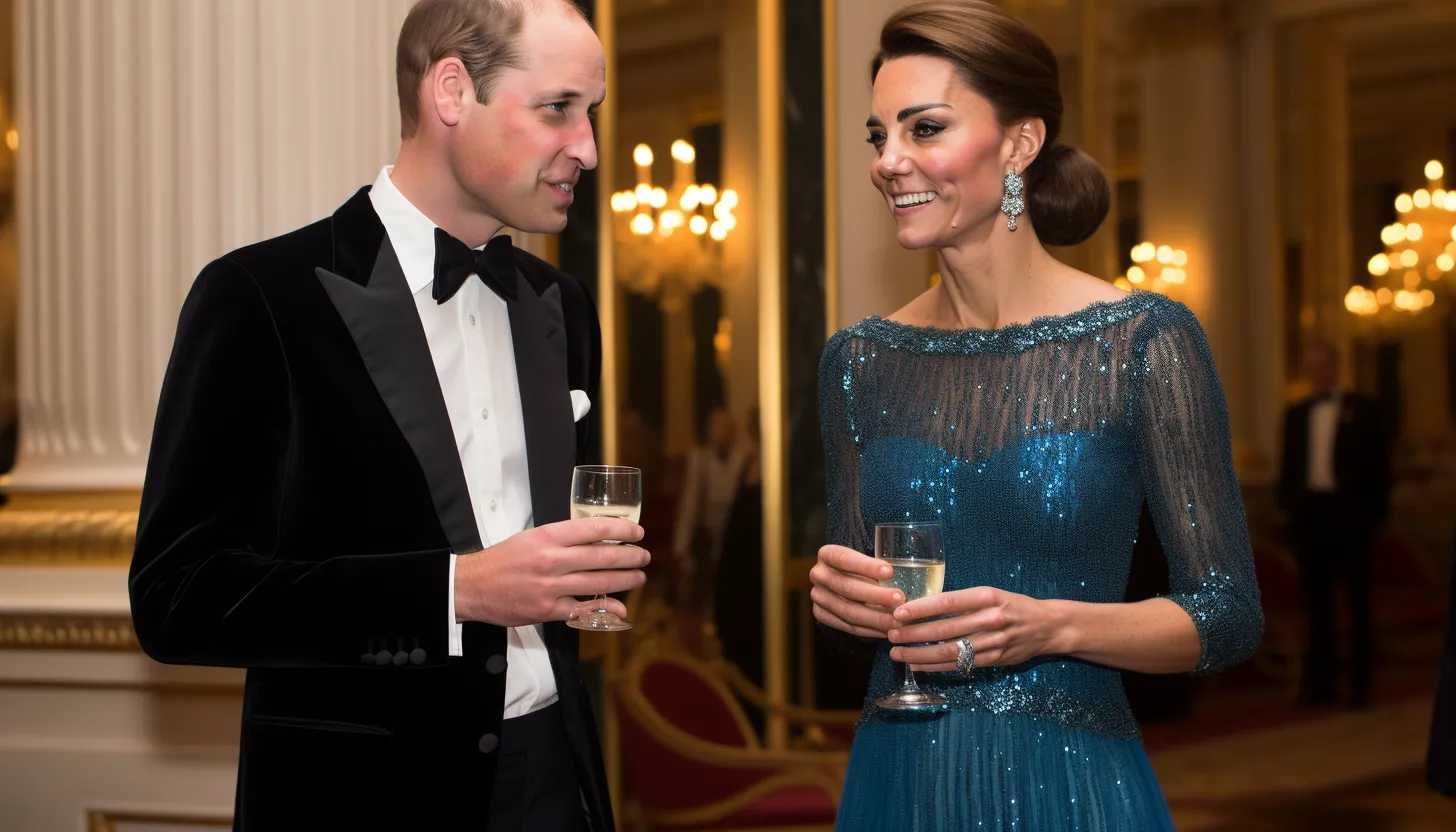 Prince William and Princess Kate Middleton attending a royal event