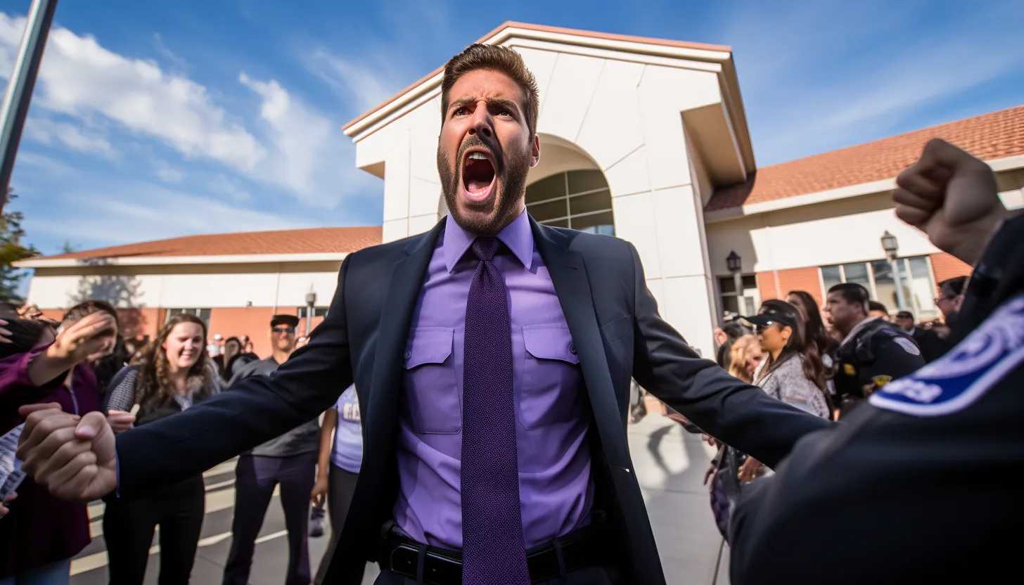 An image of Konstantine Anthony, the mayor of Burbank, California, passionately advocating for police and prison abolition. Taken with a Nikon D850.