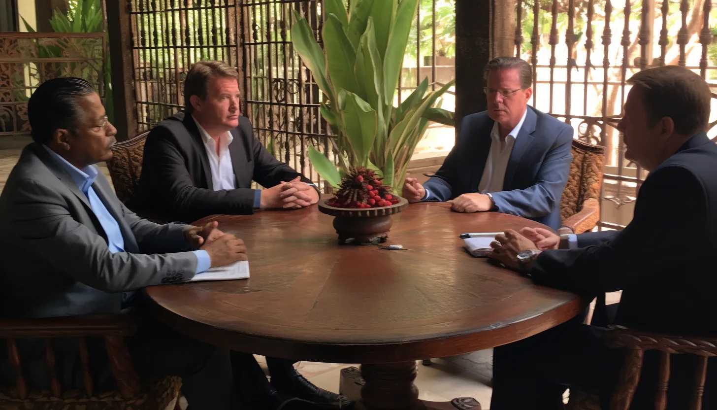 Tim Ballard meeting with the presidents of Honduras and Guatemala to discuss the issue.