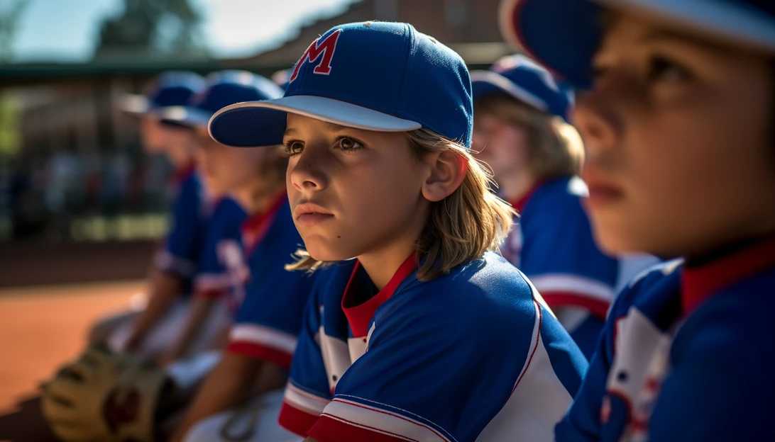 A snapshot of young baseball players participating in the American Legion's organized youth baseball league, taken with a Sony Alpha a7 III camera.