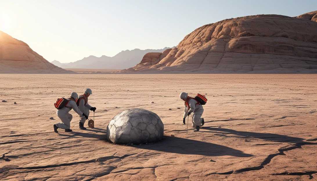 A team of NASA scientists eagerly awaiting the return of the asteroid sample capsule in the picturesque Utah desert, captured with a Sony A7III.
