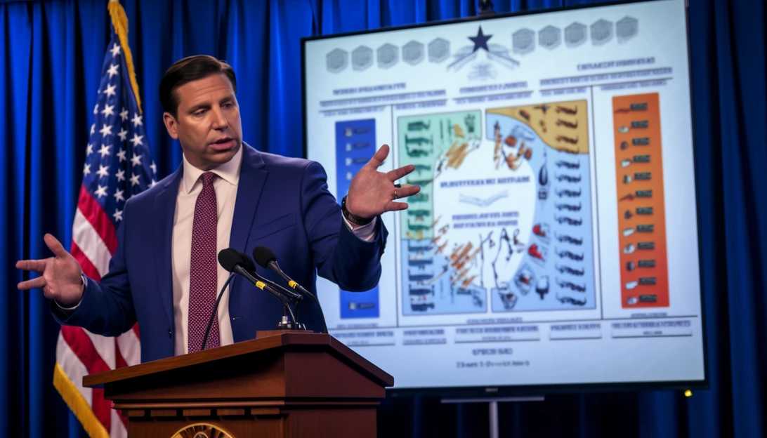 Florida Governor Ron DeSantis discussing his energy plan during a press conference. (Taken with Canon EOS 5D Mark IV)