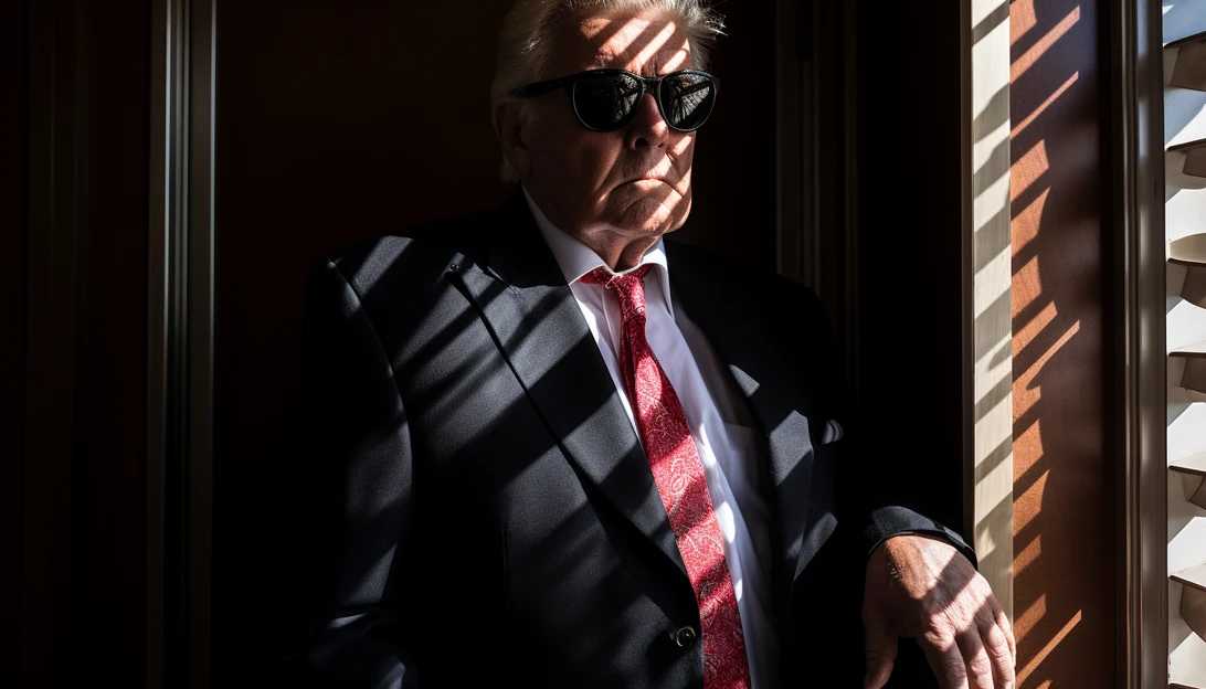 Former President Donald Trump at Mar-a-Lago during his separate special counsel investigation for improper retention of classified records (taken with Sony A7 III)